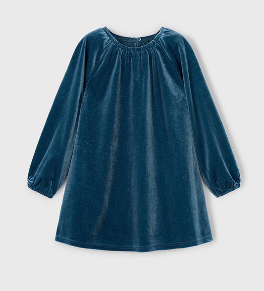 Ocean Sparkle Velour Dress