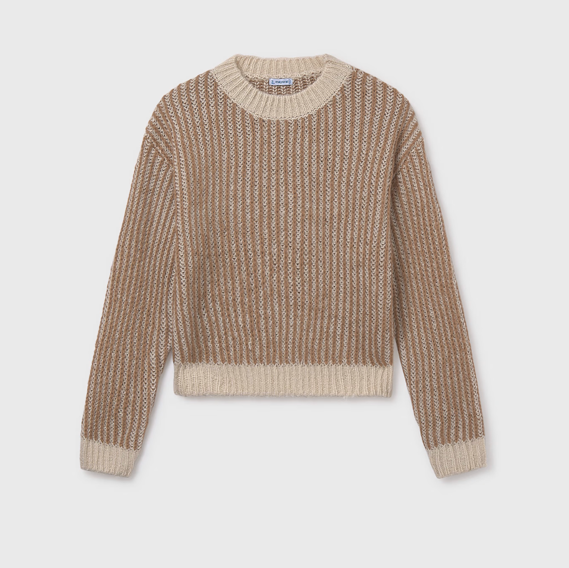 Camel Striped Sweater