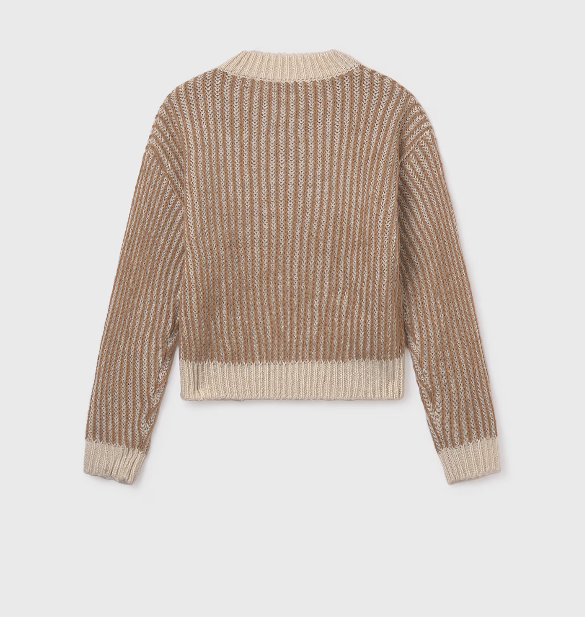 Camel Striped Sweater