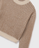 Camel Striped Sweater