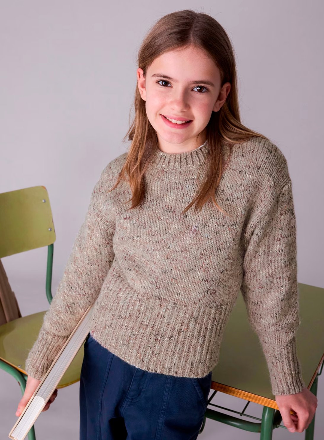 Brown Marled Sweater
