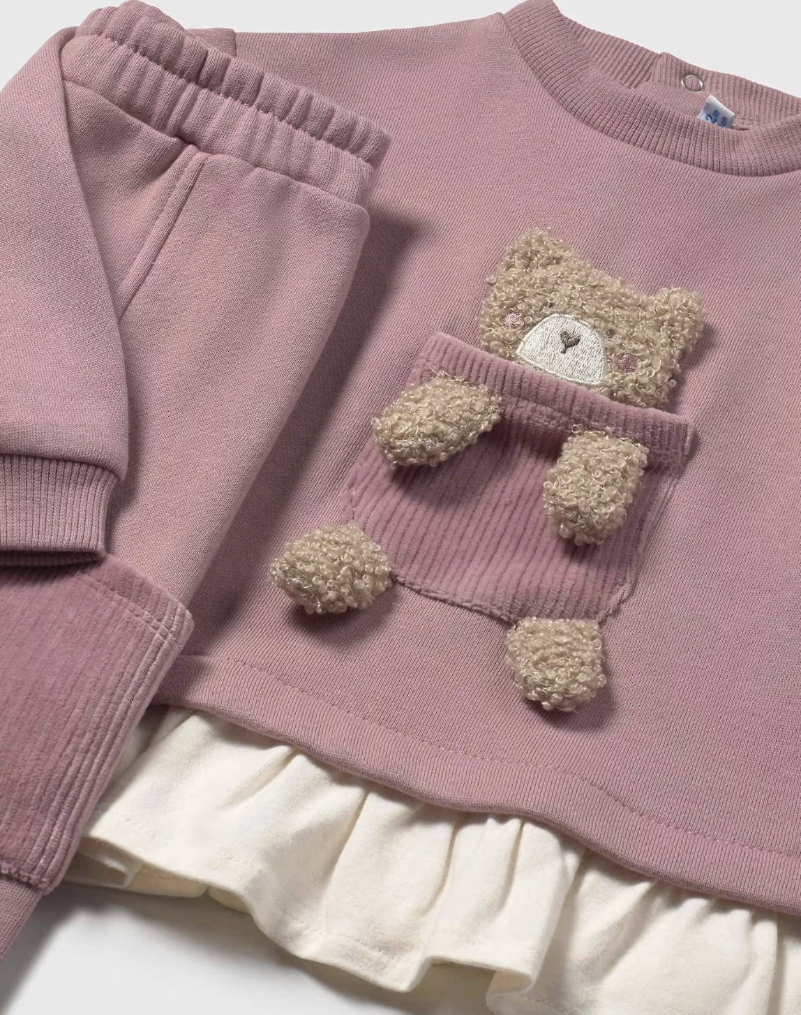 Orchid Teddy Bear Sweats Set