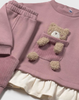 Orchid Teddy Bear Sweats Set