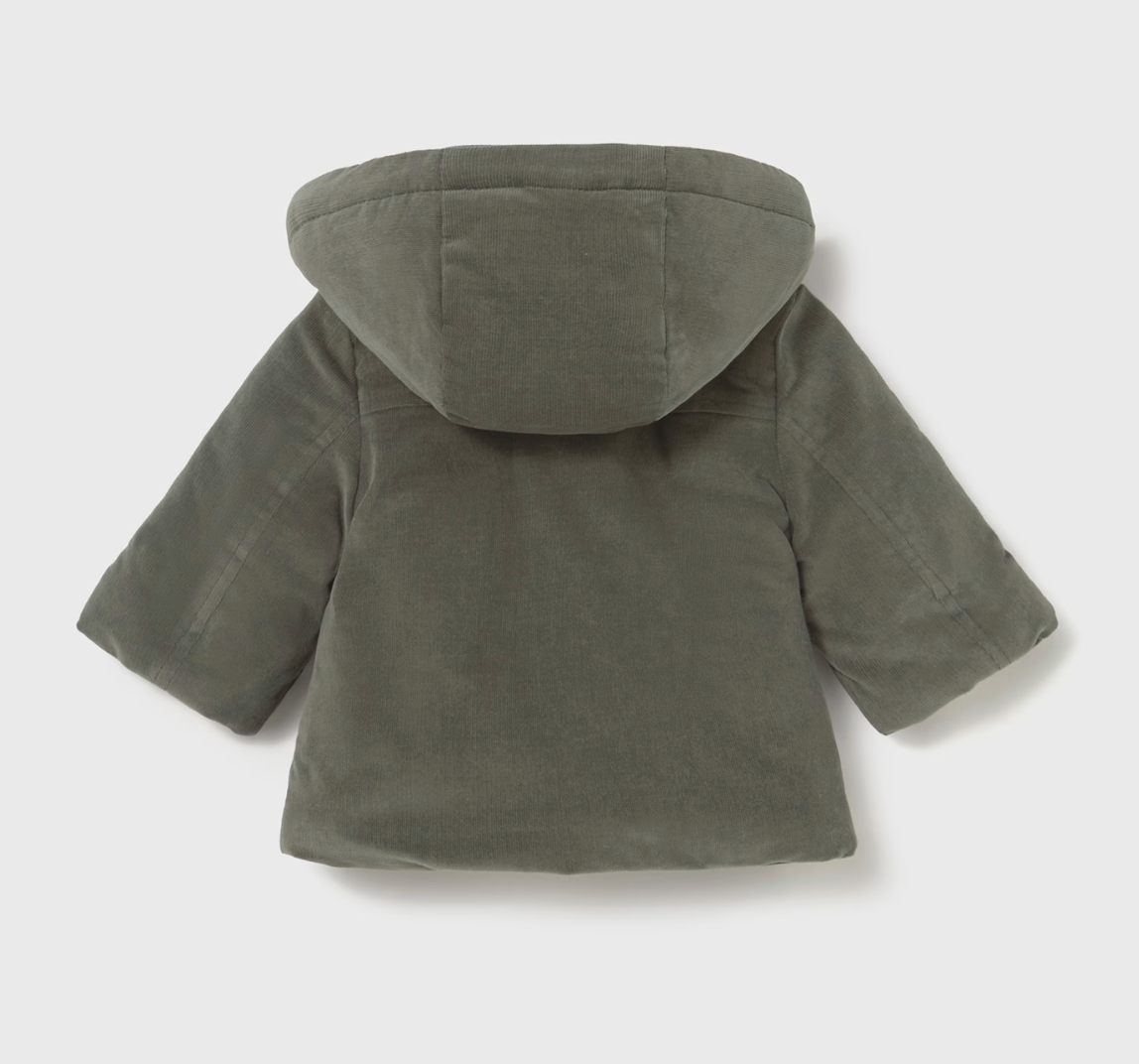 Olive Corduroy Coat