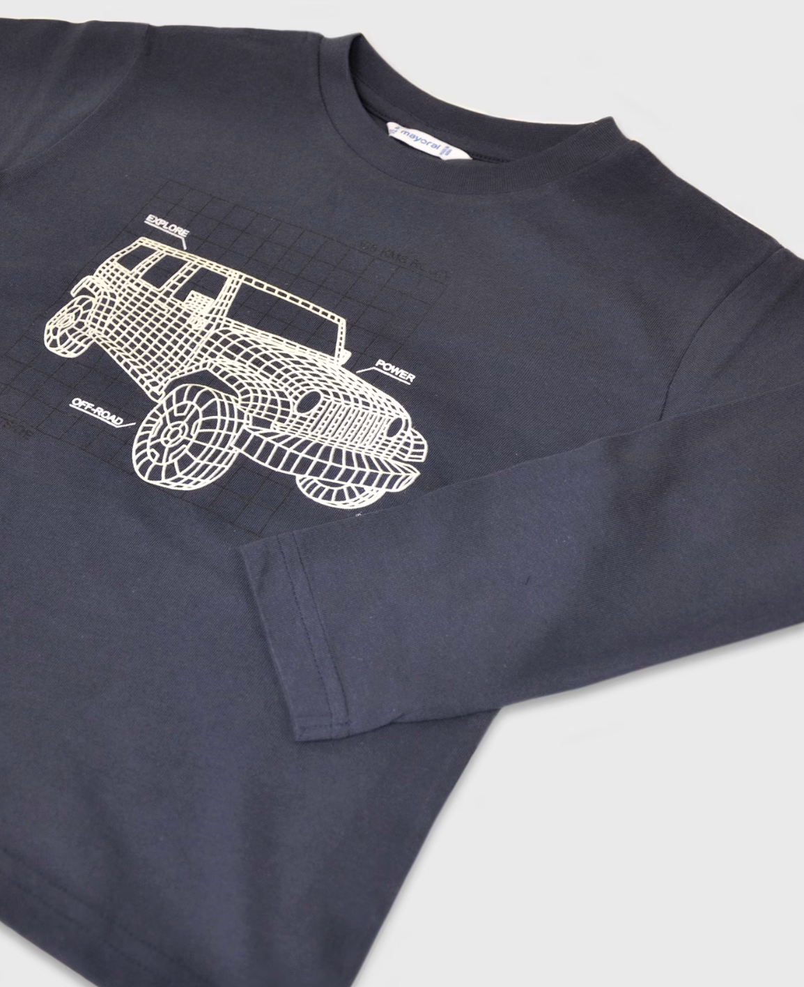 Navy Jeep Tee
