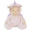 Plush toy with unicorn design on a white background