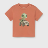 Baby Boy's graphic on an orange t-shirt. 