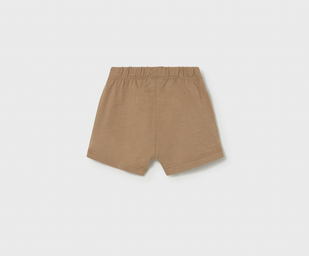 Brown Soft Pull-On Shorts