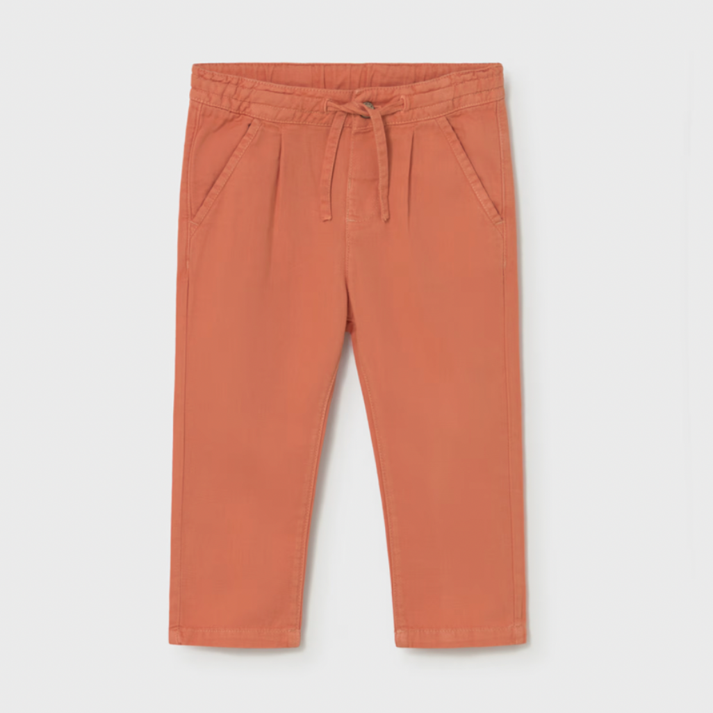 Clay pants with a drawstring on a white background