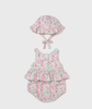 Mint Floral Bubble with Hat