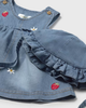 Denim Strawberry Dress Set