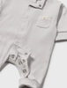 Grey Welcome Romper shown from another angle