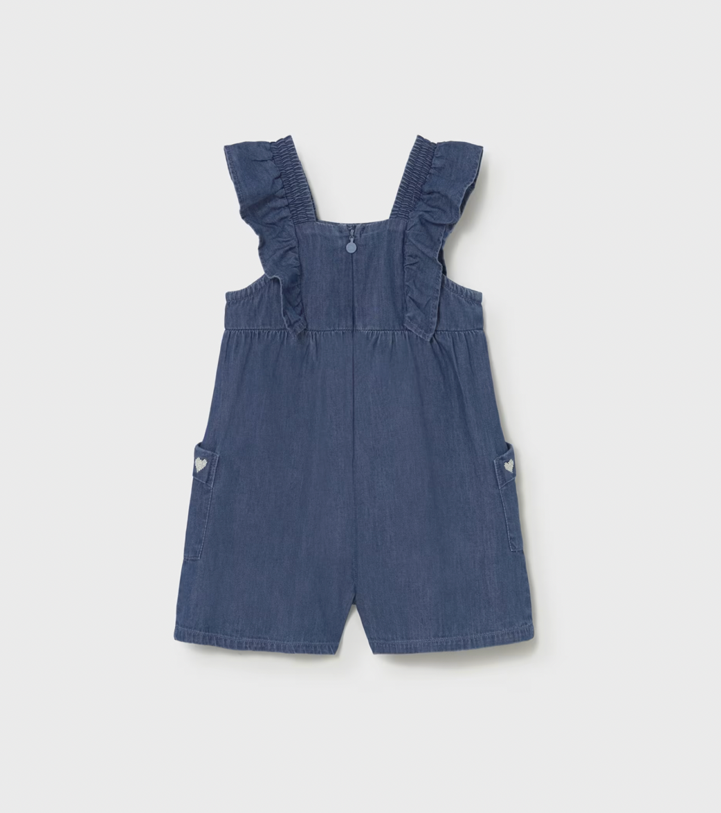 Denim Heart Romper