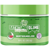 Green container of Bathtime Slime Body Wash with watermelon flavor on a white background