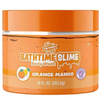 Orange and white container of Bathtime Slime Body Wash with 'Orange Mango' flavor on a white background