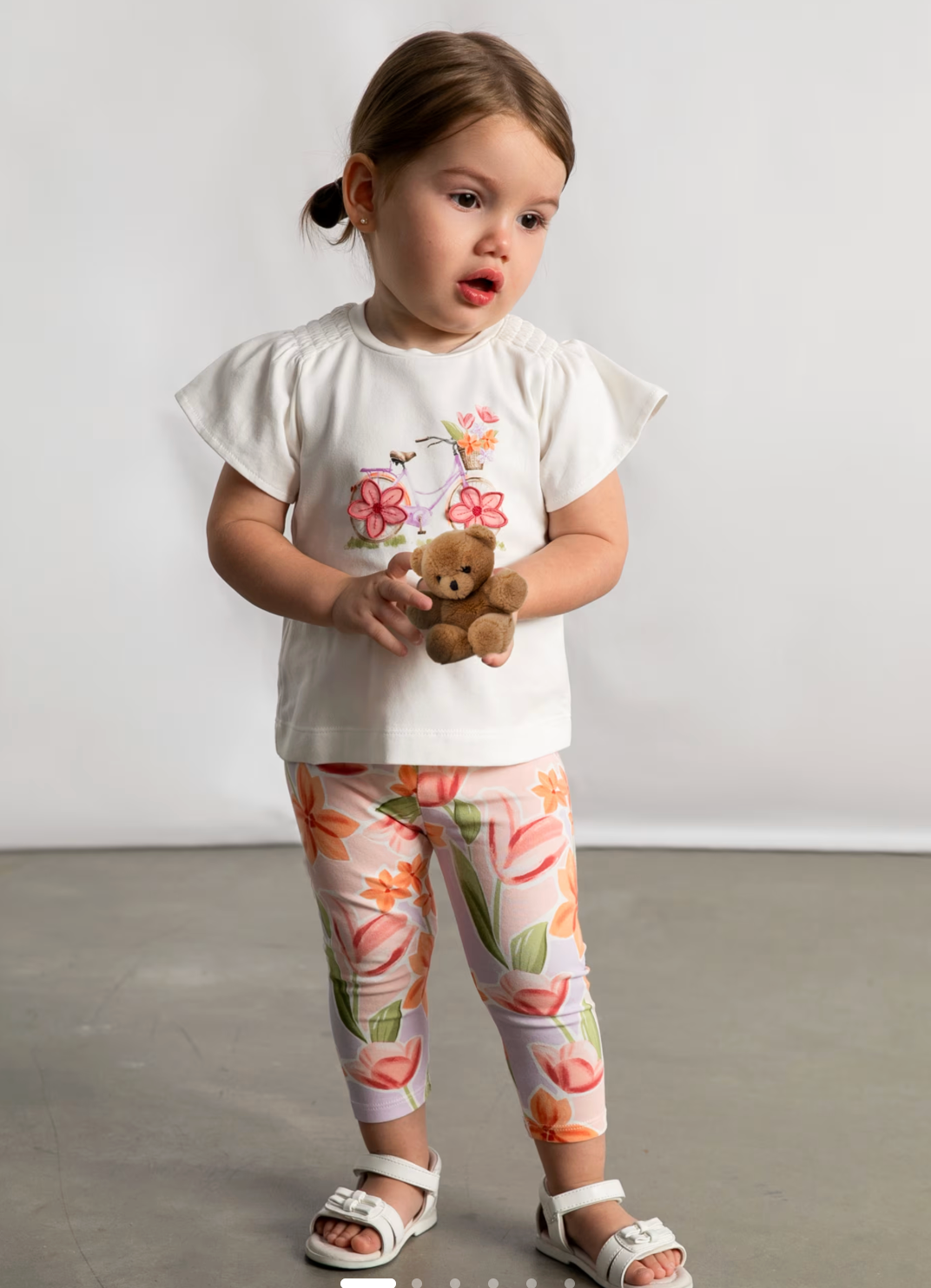 Bicycle Flowers Leggings Set