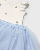 Blue Tulle Skirt Set