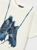 Cream Soccer Cleats Tee