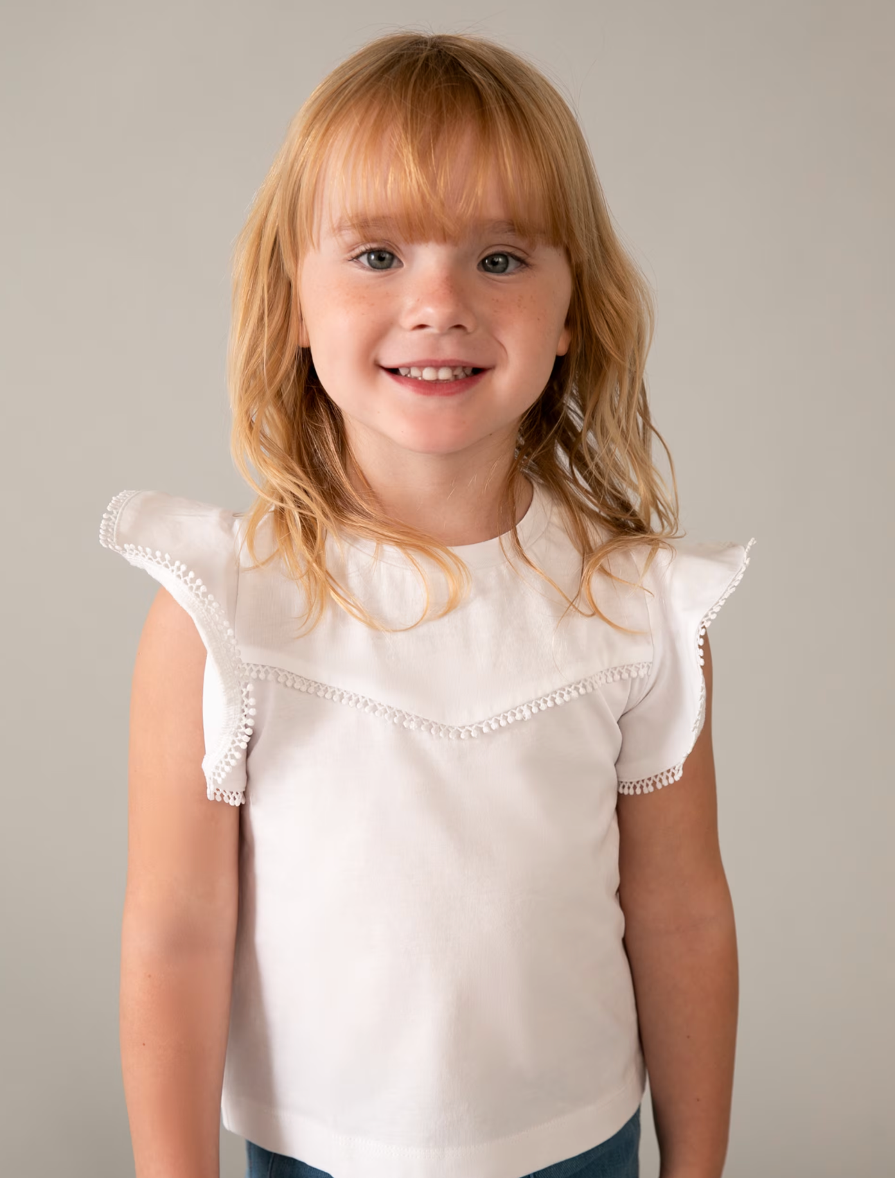 White Trim Tee
