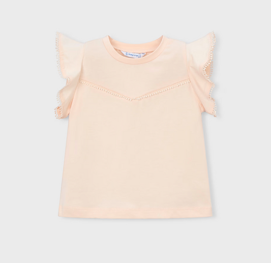 Peach Trim Tee