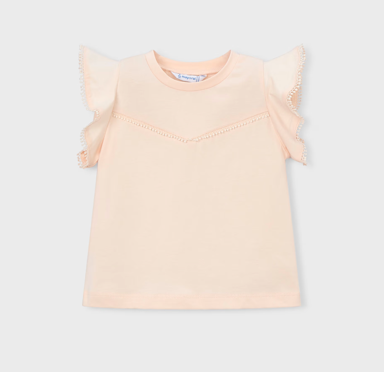 Peach Trim Tee