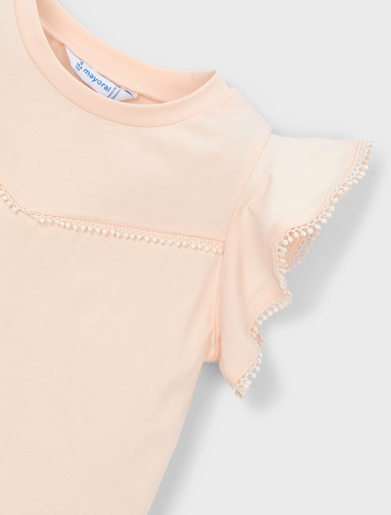 Peach Trim Tee