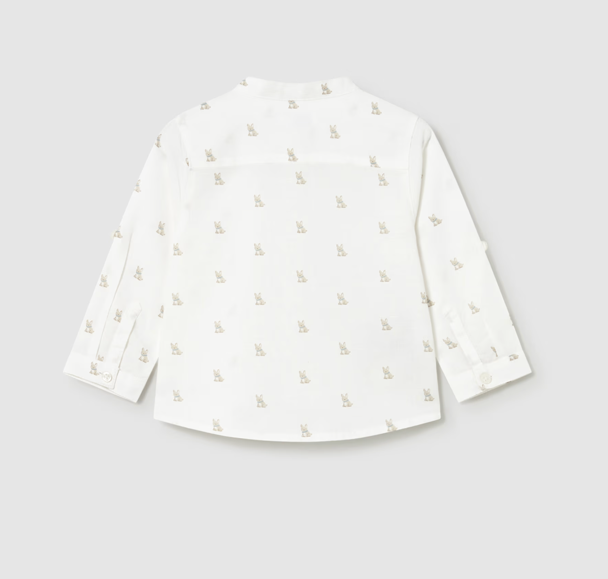 Cream Linen Puppy Shirt