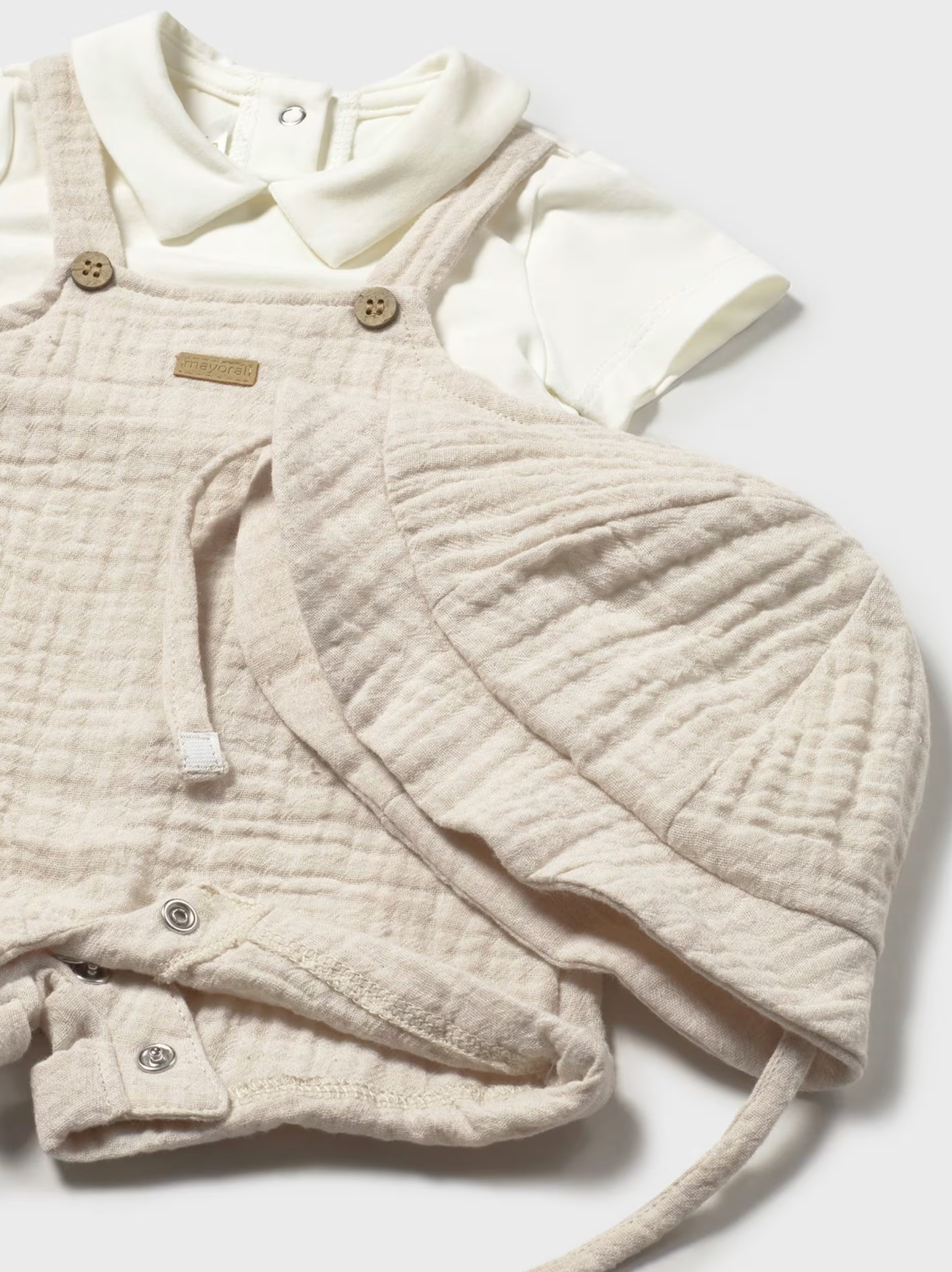 Wheat Muslin Overall Set