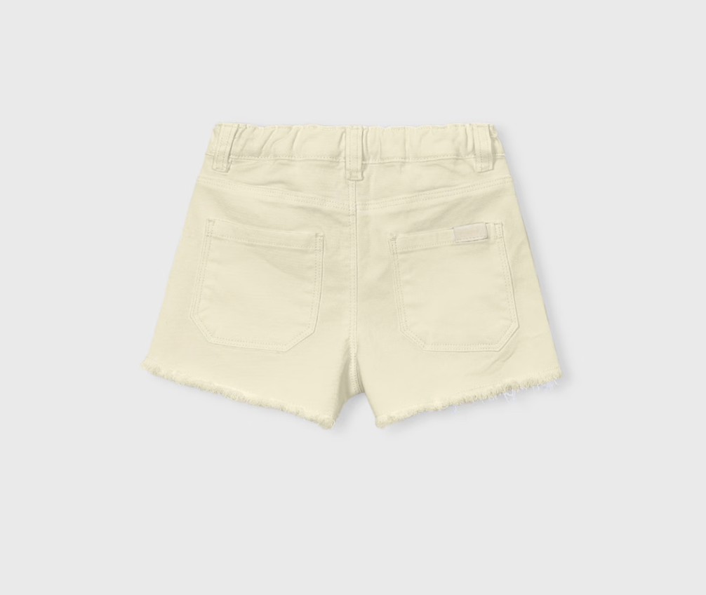 Tan Denim Shorts
