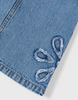 Denim Flower Overall Dress