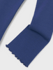 Navy Ribbed Wide Leg Pants