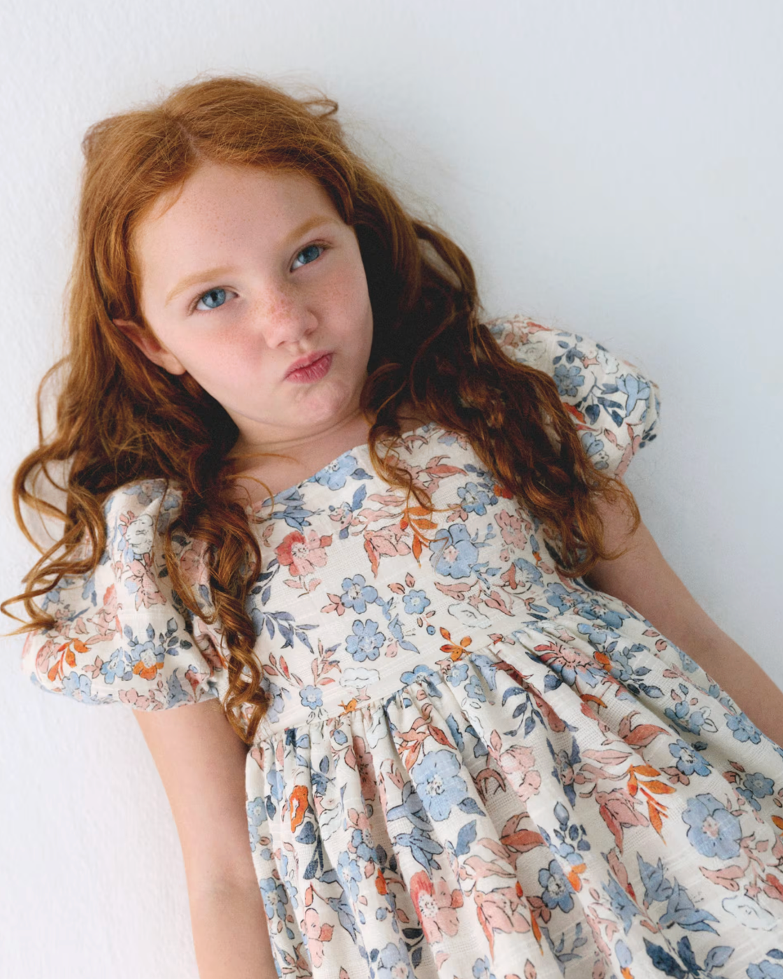 Floral Square Neck Dress