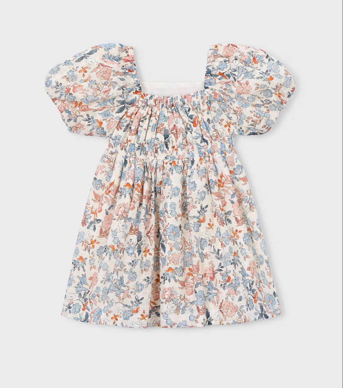 Floral Square Neck Dress