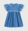 Floral Embroidered Denim Dress
