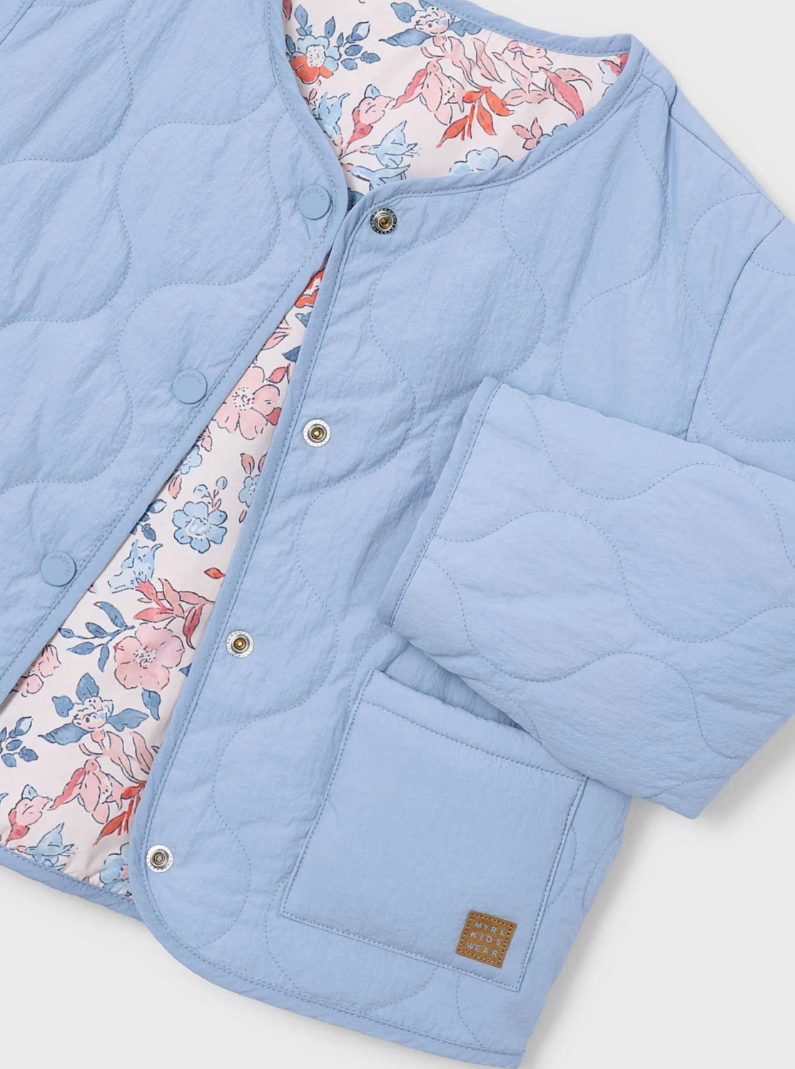 Quilted Floral Reversible Jacket