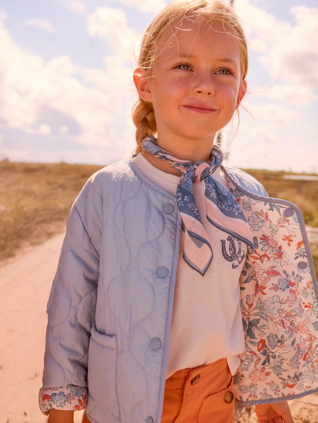 Quilted Floral Reversible Jacket