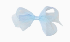 Light Blue Organdy Bow