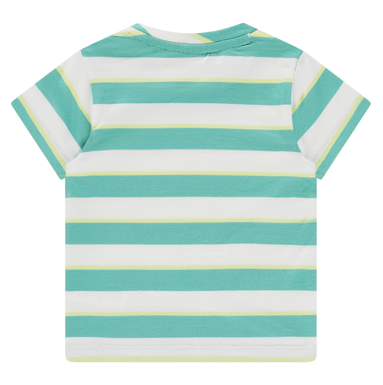 Teal Lime Striped Tee