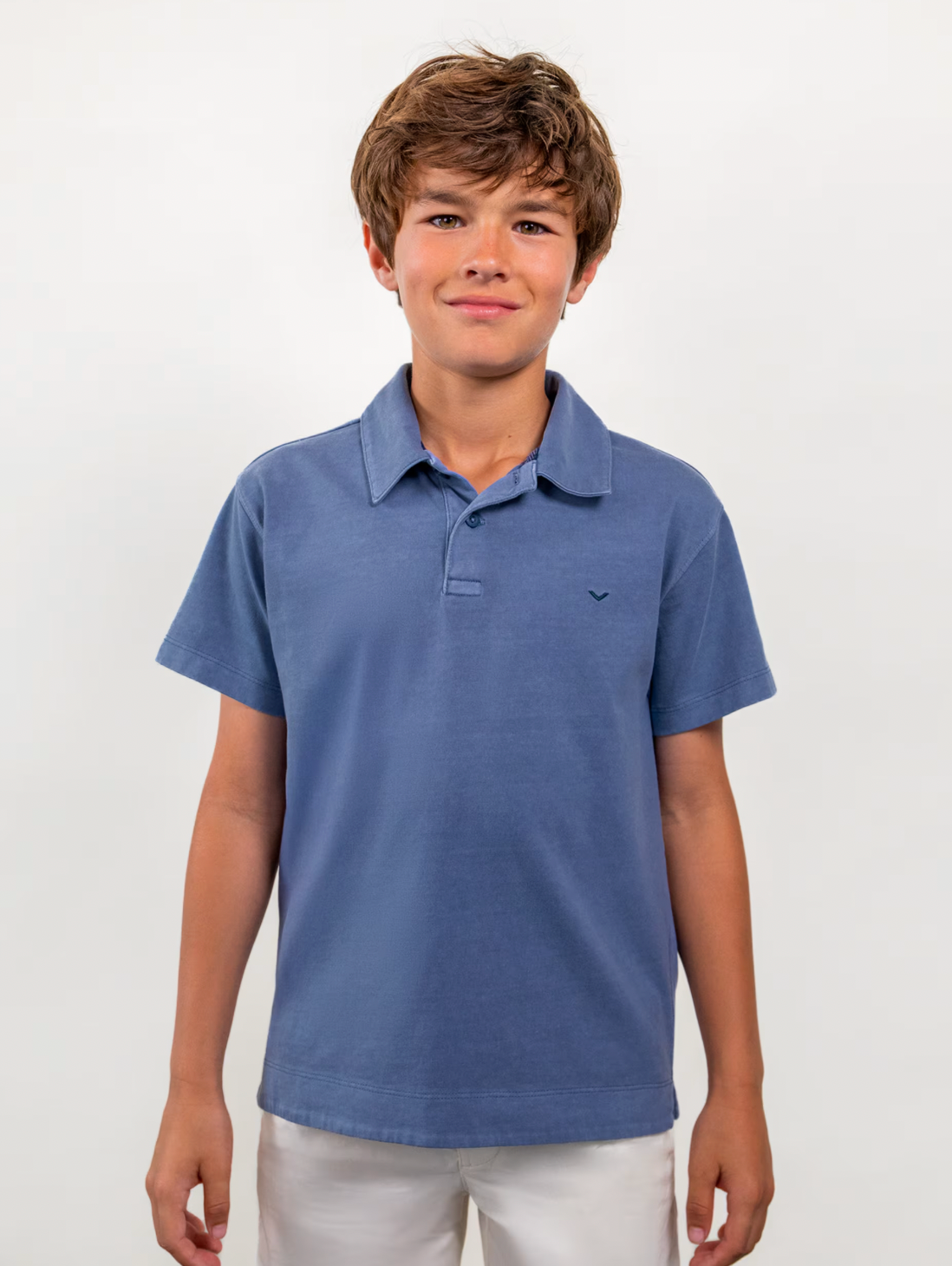 Weathered Blue Polo