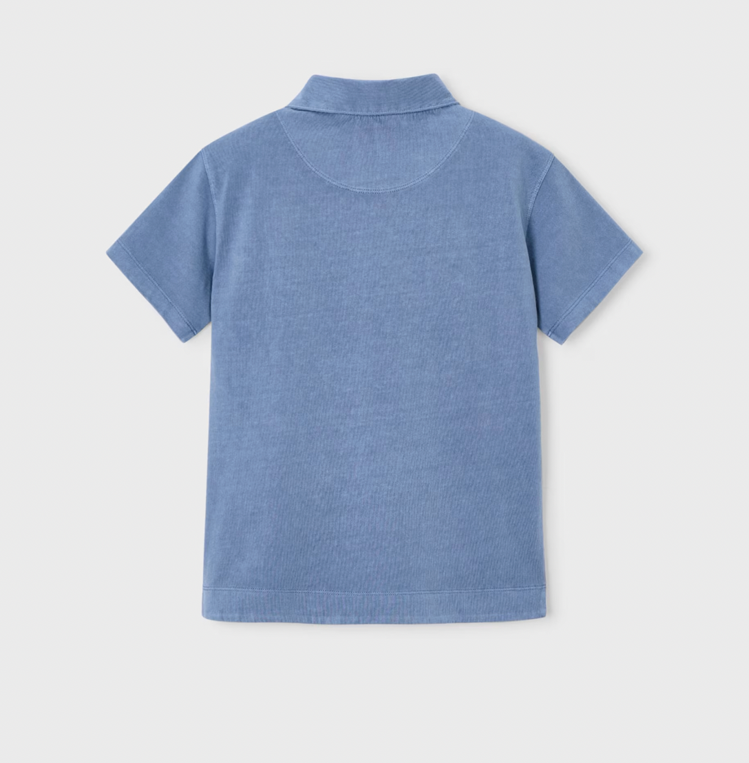 Weathered Blue Polo