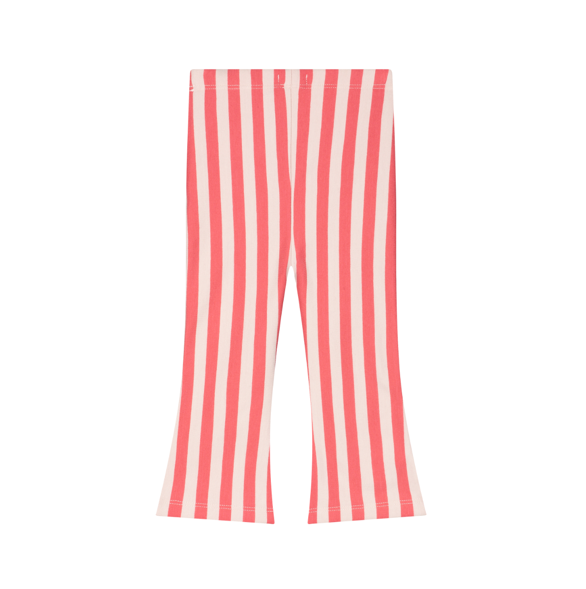 Pink Striped Flared Pants