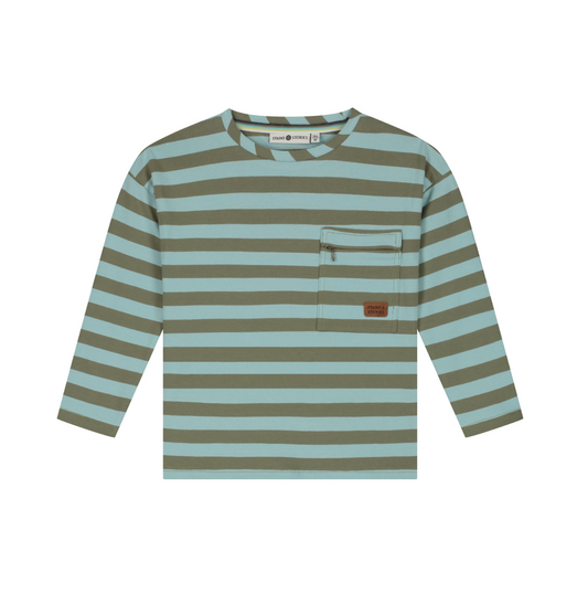 Water Blue Stripe Tee