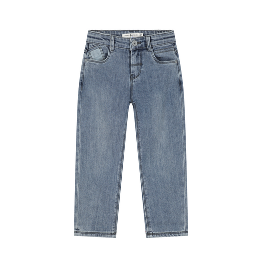 Blue Denim Wide-Fit Jeans