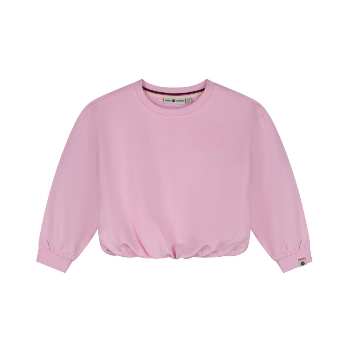 Pink Gathered Sweatshirt