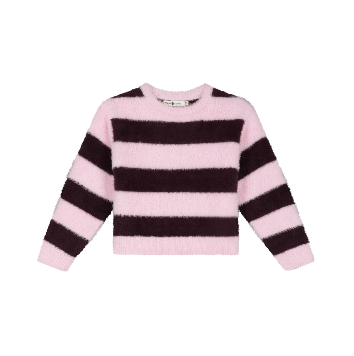 Wine Red Stripe Sweater