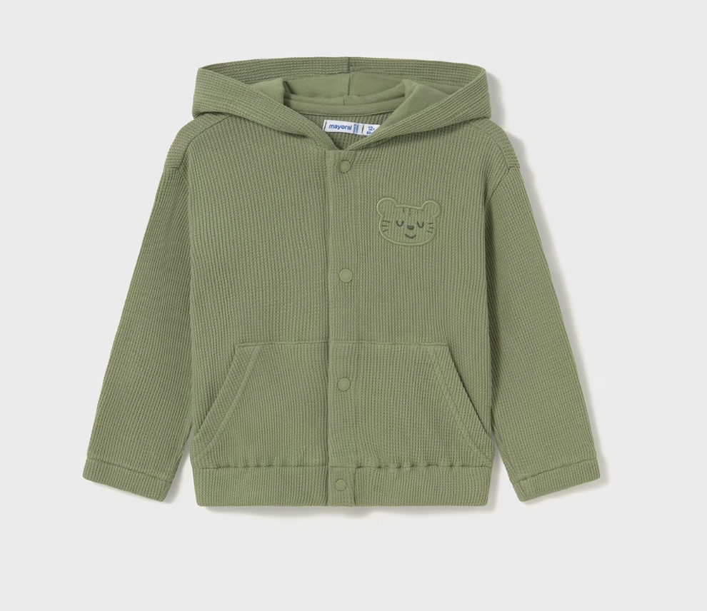 Waffle Knit Sage Hoodie