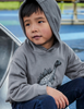 Gray 3D Dino Hoodie
