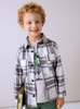 Navy & Cream Plaid Shacket
