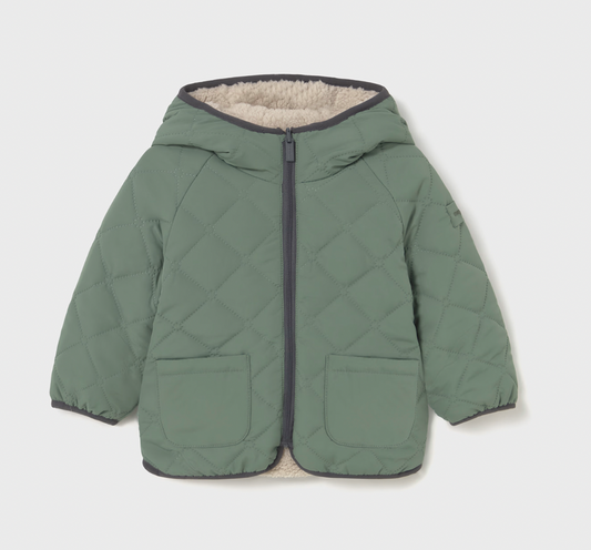 Green Sherpa Reversible Coat