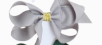 Gold Center Grosgrain Bow